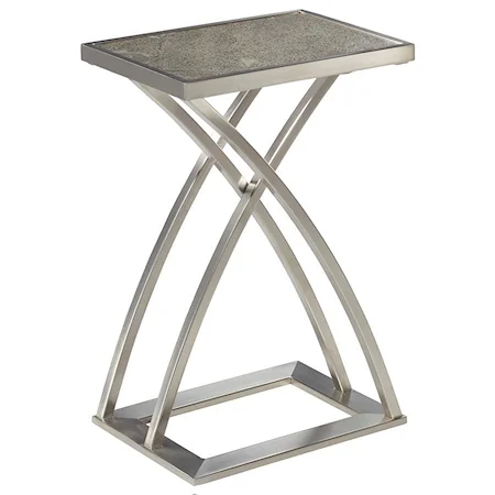Rectangular Drink Table with Stone Top
